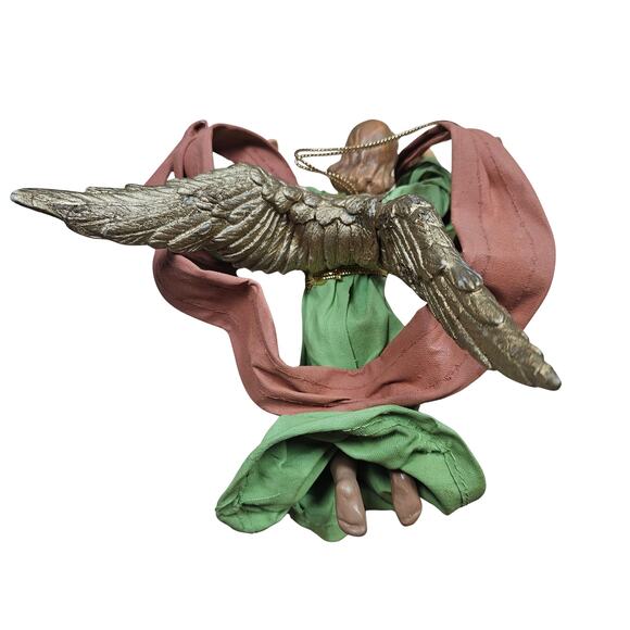 Vintage Paper Mache Kurt Adler Angel 5 inch Ornament Box Christmas Holiday - Picture 3 of 8